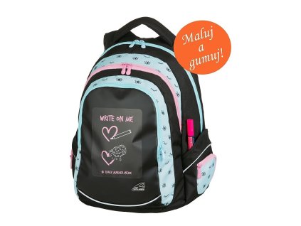 Studentský batoh FAME Eyes Black + Pouzdro zdarma + Sleva 10% s kódem AKCE10