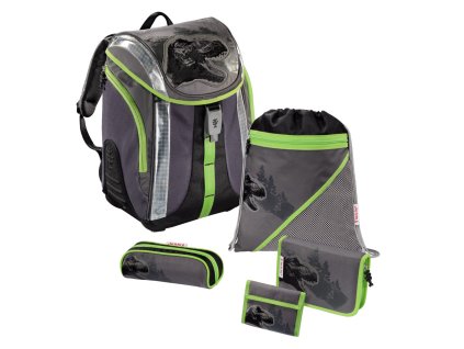 Školní batoh - 5-dílný set, Flexline Dino, certifikát AGR + PowerBanka nebo pouzdro zdarma