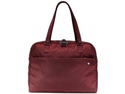 181730 pacsafe taska citysafe cx slim briefcase merlot