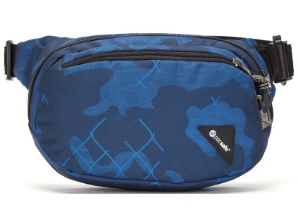 181817 pacsafe ledvinka vibe 100 hip pack blue camo