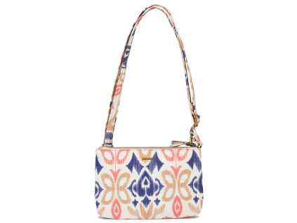 181844 pacsafe taska stylesafe double zip crossbody ikat coral