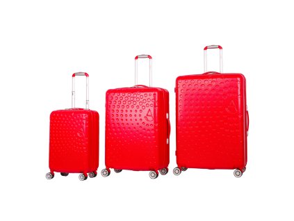 186239 sada cestovnich kufru aerolite t 565 3 abs cervena
