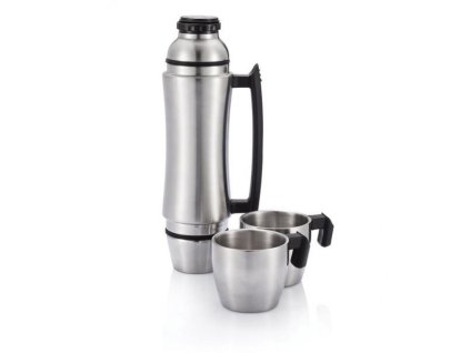 XD Design, Wave Grip, termoska s rukojetí, 700 ml, stříbrná