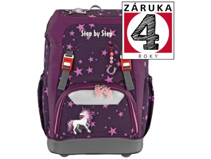 Step by Step Školní batoh GRADE Jednorožec + Blikačka Step by Step jako dárek