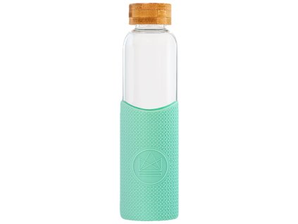 Neon Kactus Skleněná láhev s rukávem, 550 ml zelená