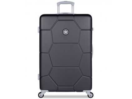 Cestovní kufr SUITSUIT® TR-1261/3-L ABS Caretta Jet Black + Pouzdro zdarma
