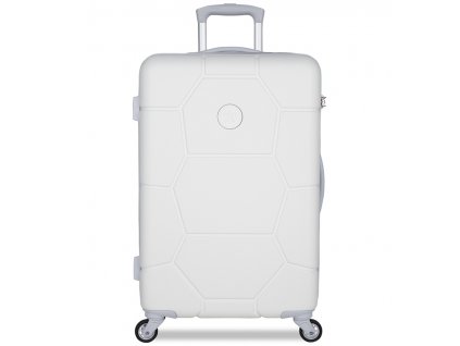 Cestovní kufr SUITSUIT® TR-1265/3-M ABS Caretta Whisper White + Pouzdro zdarma