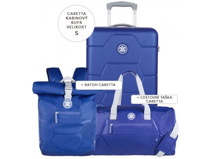 Cestovní set SUITSUIT® Caretta Dazzling Blue S + Pouzdro zdarma