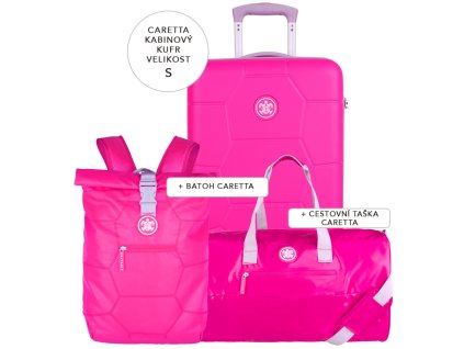 Cestovní set SUITSUIT® Caretta Hot Pink S + Pouzdro zdarma