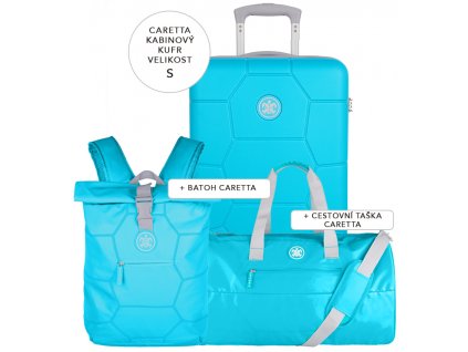 Cestovní set SUITSUIT® Caretta Peppy Blue S + Pouzdro zdarma