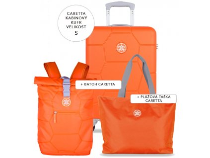 Cestovní set SUITSUIT® Caretta Vibrant Orange S + Pouzdro zdarma