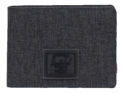 Herschel Roy Rubber RFID Black Crosshatch/Black