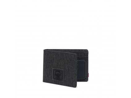 Herschel Roy Rubber RFID Black Crosshatch/Black