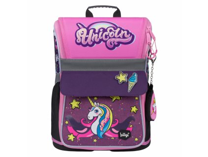BAAGL Školní aktovka Zippy Unicorn + Pouzdro zdarma