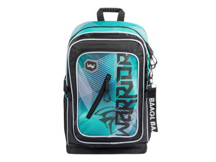 BAAGL Školní batoh Cubic Warrior + Pouzdro zdarma