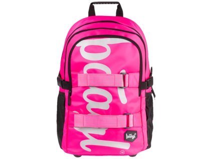BAAGL Školní batoh skate Pink