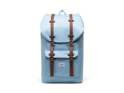 Herschel Little America Light Denim Crosshatch 25L + Pouzdro zdarma