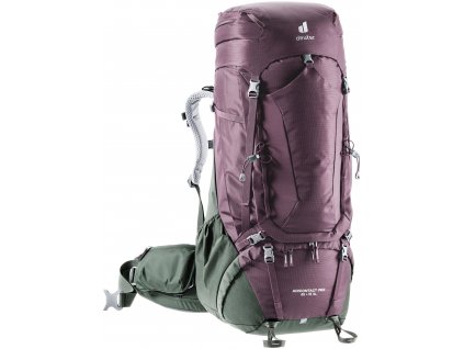 Deuter Aircontact PRO 65 + 15 SL aubergine-ivy + Pouzdro zdarma