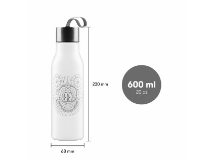 Baagl Plastová láhev Mickey, 600 ml