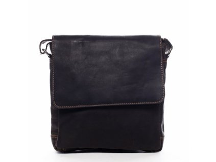 Green Wood pánská kožená taška crossbody Olivier tmavě hnědá + Pouzdro zdarma