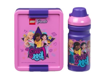 LEGO Friends Girls Rock svačinový set (láhev a box) - fialová
