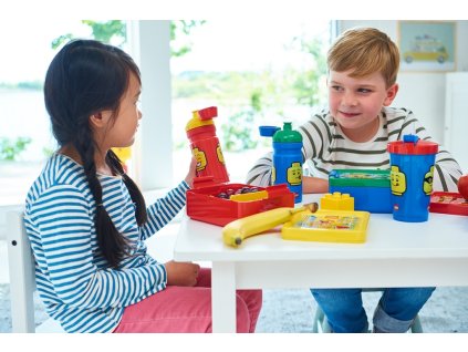 LEGO ICONIC Girl láhev na pití - žlutá/červená