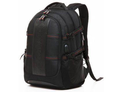 Batoh KRIMCODE Smart Casual 11 - černá bez USB + Pouzdro zdarma