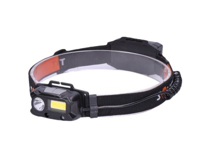 Solight LED čelová nabíjecí svítilna, 3W + COB,150 + 60lm, Li-ion