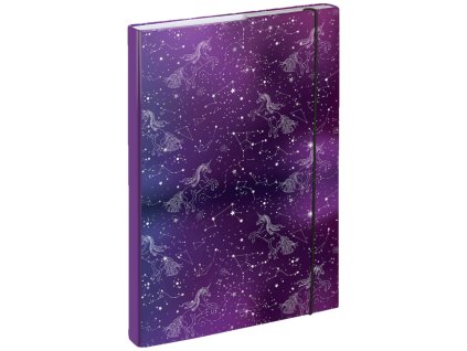 BAAGL Desky na školní sešity A4 Unicorn Universe