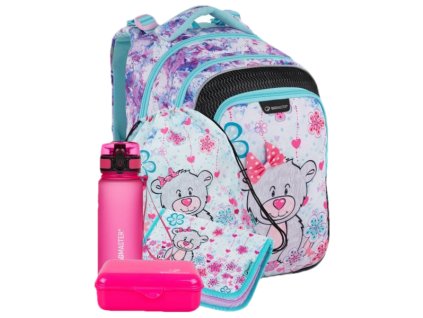 Holčičí velký SET BAGMASTER LUMI 21 C gray/blue/pink