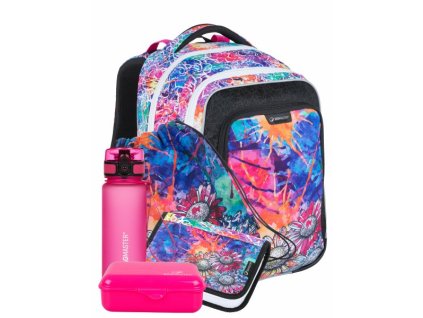 Holčičí velký SET BAGMASTER LUMI 21 A colourful + Pouzdro zdarma