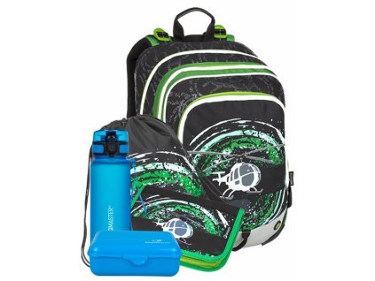 Klučičí velký SET BAGMASTER ALFA 9 D black/green/gray + Pouzdro zdarma