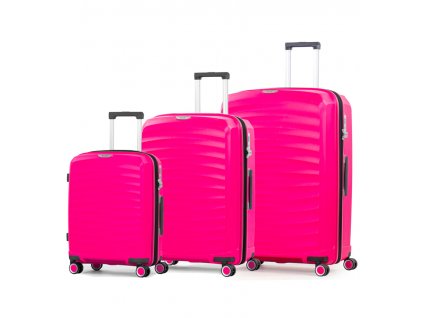 Sada cestovních kufrů ROCK TR-0212/3 PP - růžová