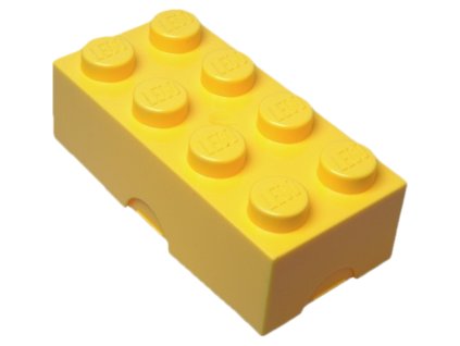 LEGO box na svačinu 100 x 200 x 75 mm žlutý