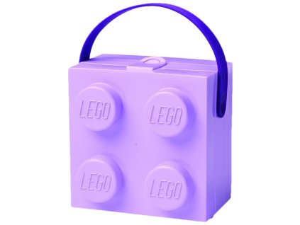 LEGO box s rukojetí - fialová