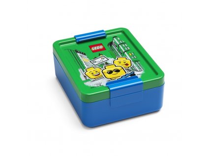 LEGO ICONIC Boy box na svačinu - modrá/zelená