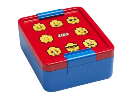 LEGO ICONIC Classic box na svačinu - červená/modrá