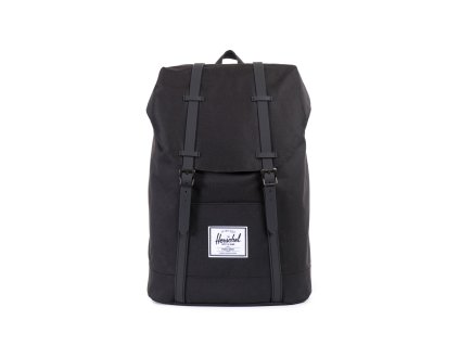 Herschel Retreat - Black/Black 19,5l + Pouzdro zdarma