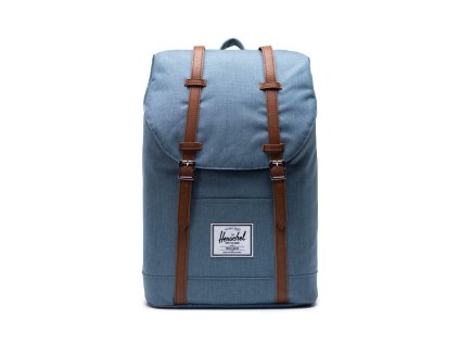 Herschel Retreat Blue Mirage Crosshatch 19,5l + Pouzdro zdarma
