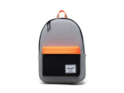 Herschel Classic XL - Sharkskin Enzyme Ripstop/Black Enzyme Ripstop/Shock Orange 30 l