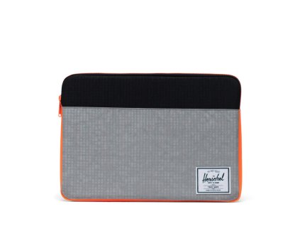 Herschel Anchor Sleeve for 15/16 inch MacBook - Sharkskin Enzyme Ripstop/Black Enzyme Ripstop/Shocking Orange