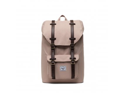 Herschel Little America Mid-Volume - Light Taupe/Chicory Coffee + Pouzdro zdarma
