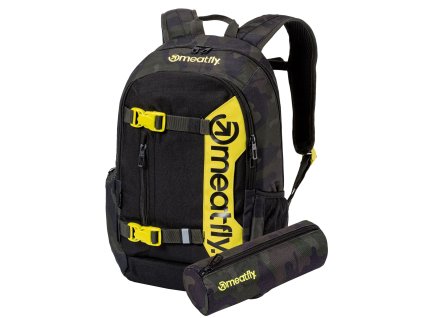 Meatfly Batoh Basejumper - Rampage Camo/Black Yel - 22 L + PENÁL ZDARMA