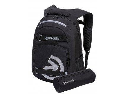 Meatfly Batoh Exile - Black - 24 L + PENÁL ZDARMA