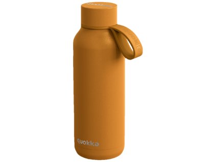Quokka Nerezová termoláhev s poutkem Solid 510 ml - mustard