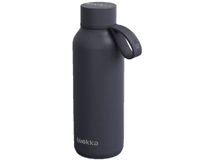 Quokka Nerezová termoláhev s poutkem Solid 510 ml - slate