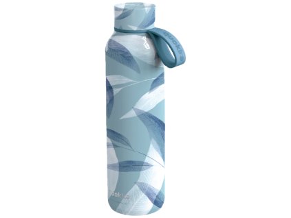 Quokka Nerezová termoláhev s poutkem Solid 630 ml - blue wind