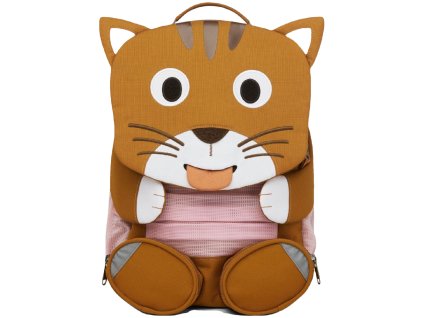 Affenzahn Dětský batoh do školky Large Friend Cat- brown 8l