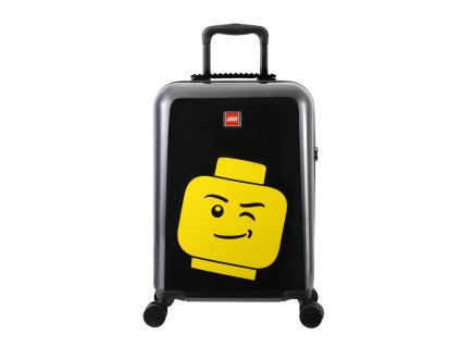 LEGO Luggage ColourBox Minifigure Head S 20" - Černý" + Pouzdro zdarma