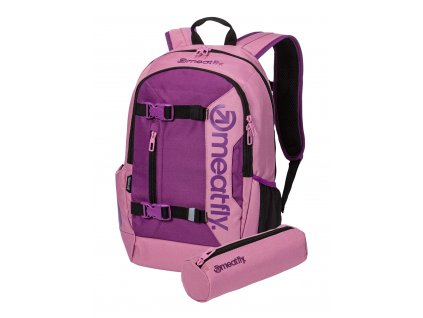 Meatfly Batoh Basejumper - Dusty Rose/Plum - 22 L + PENÁL ZDARMA